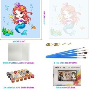 Paint by Numbers DIY Canvases for Painting for Adults & Kids